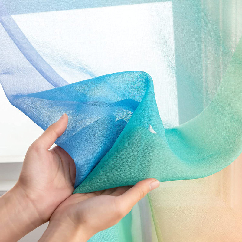 Ebern Designs Vlefta Polyester Sheer Curtain Wayfair